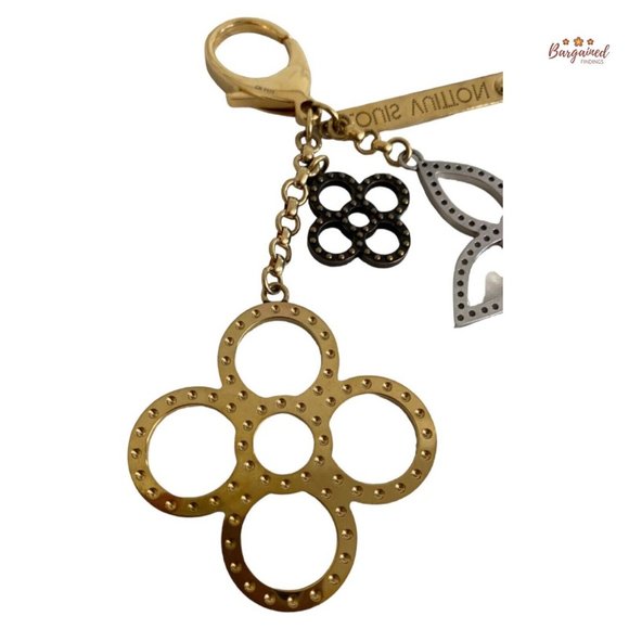 Authentic LOUIS VUITTON Goldtone Tapage Key Holder And Bag Charm - CK 1121 - Picture 9 of 13